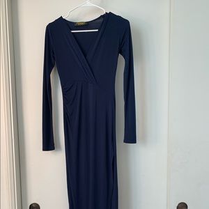 NWOT Femme LA Navy Jersey Dress!